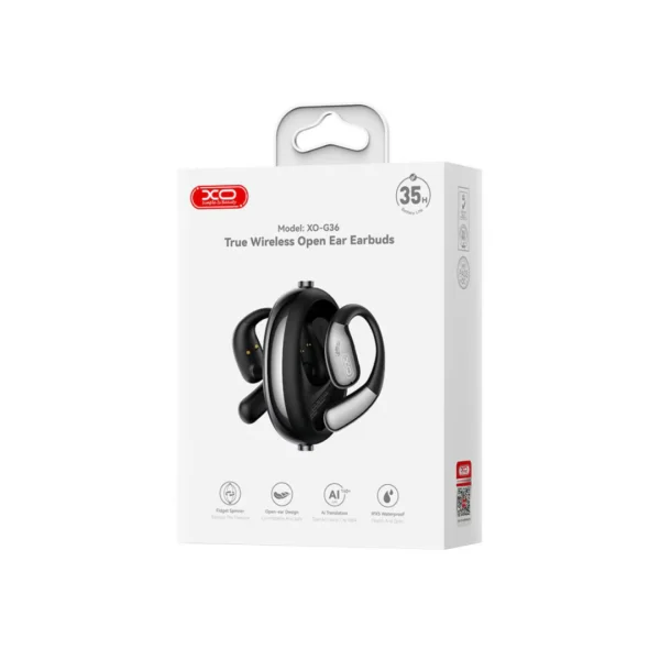 TWS Wireless Earbuds XO Bluetooth G36 OWS AI translator, Black 5