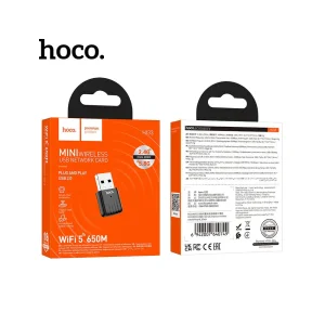 WiFi Адаптор Hoco с USB2.0, HI33, черен 2