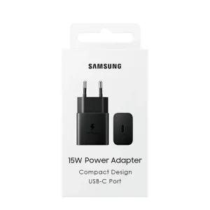 Мрежово зарядно Samsung, EP-T1510NBE, USB-C ,15W, Travel Charger, черен 4