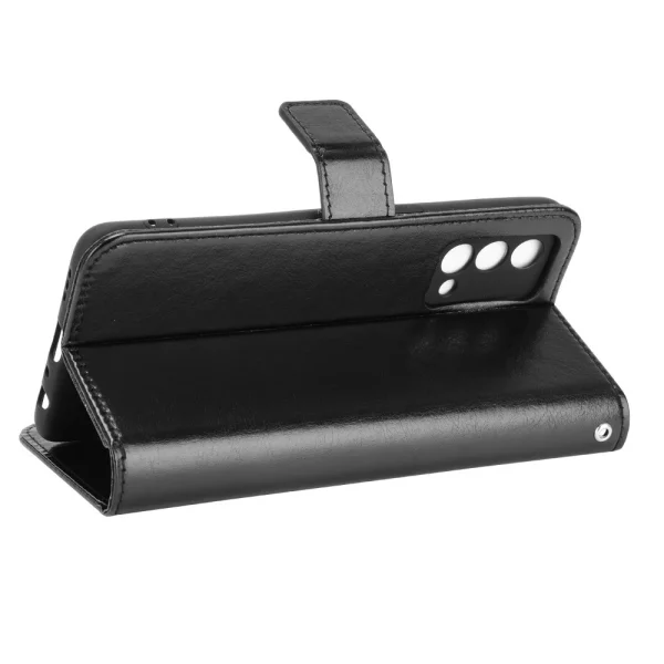 Crazy Horse Wallet Case for Realme GT Master, Black 4