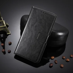 Crazy Horse Wallet Case for Realme GT Master, Black 6