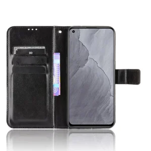 Crazy Horse Wallet Case for Realme GT Master, Black 3