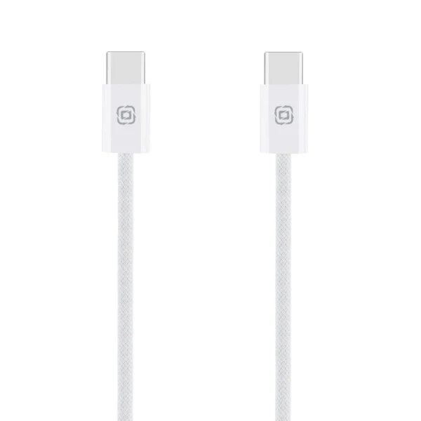 Кабел OBAL-ME Super Fast USB-C към USB-C, Braided Cable, 60W, 1m, бял 1