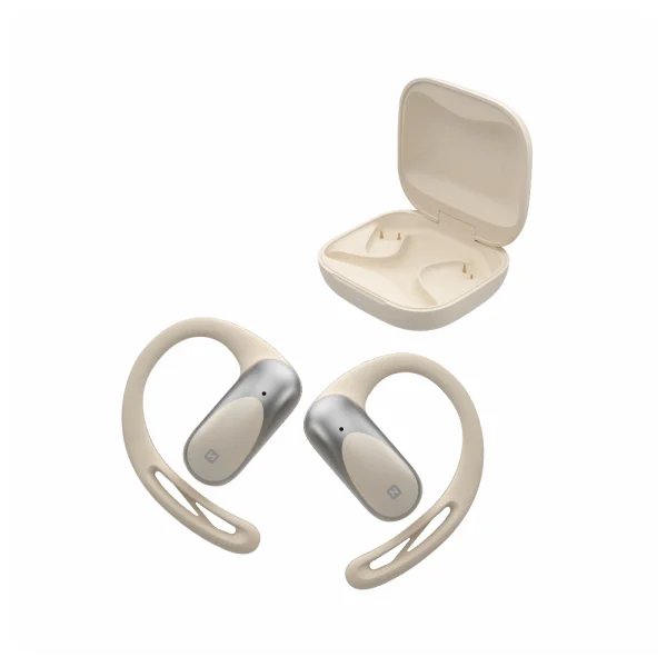 TWS Swissten Running Open Ear Wireless Earphones, Beige 2