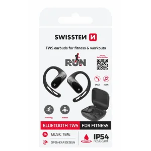 Безжични Слушалки TWS Swissten Running Open Ear, Черен 3