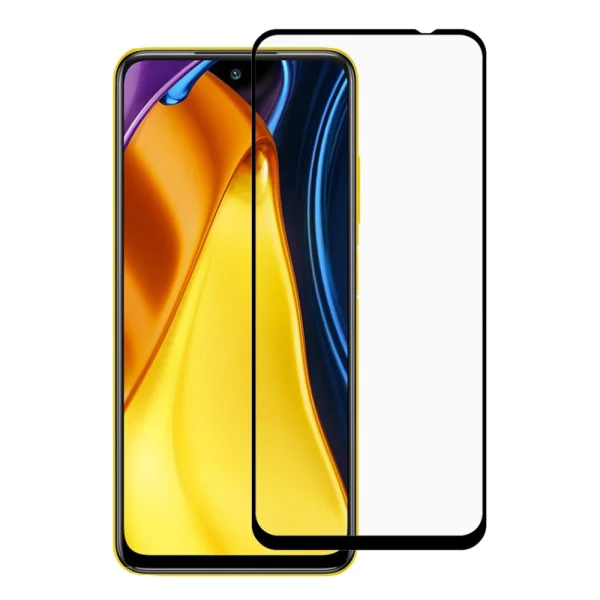 Стъклен Протектор Full Glue за Xiaomi Poco M3 Pro, Черен 1