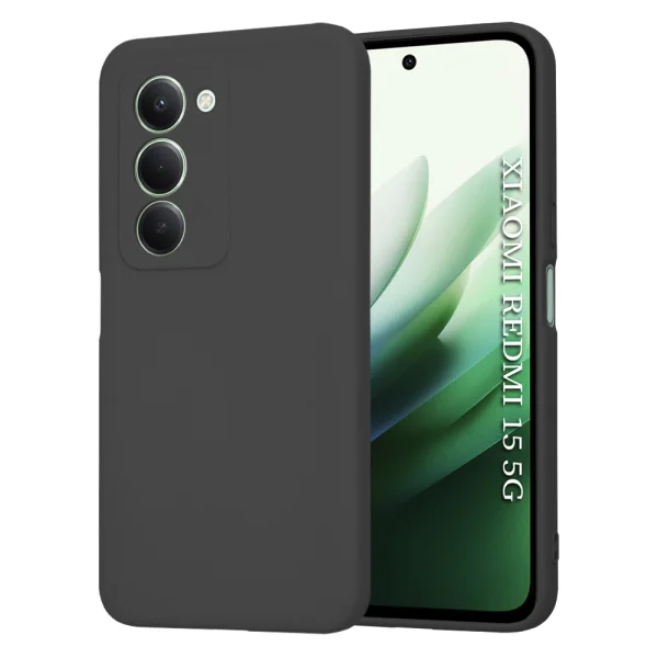 Techsuit SoftFlex case for Xiaomi Redmi 15 4G / Redmi 15 5G, Black 1