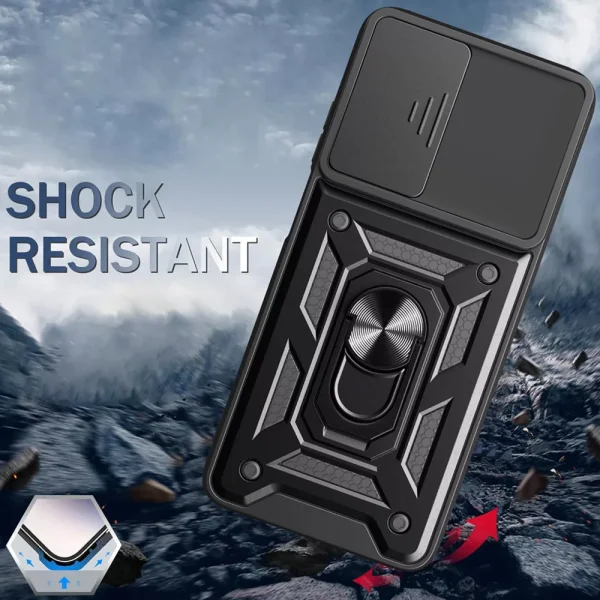Удароустойчив калъф Techsuit CamShield за Xiaomi Redmi 15 4G / Redmi 15 5G, черен 3