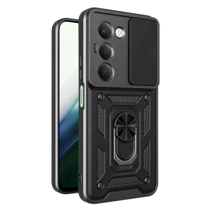 Удароустойчив калъф Techsuit CamShield за Xiaomi Redmi 15 4G / Redmi 15 5G, черен