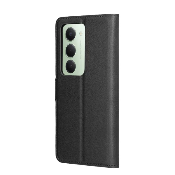 Калъф тефтер Techsuit Leather Folio за Xiaomi Redmi 15 4G / Redmi 15 5G, черен 3