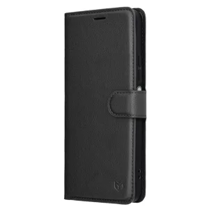 Калъф тефтер Techsuit Leather Folio за Xiaomi Redmi 15 4G / Redmi 15 5G, черен