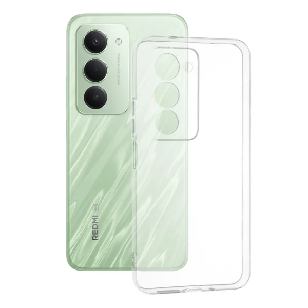Силиконов калъф Techsuit Silicone за Xiaomi Redmi 15 4G / Redmi 15 5G, прозрачен 3
