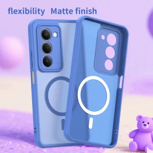 Удароустойчив калъф Techsuit HaloFrost II MagSF за Xiaomi Redmi 15 4G / Redmi 15 5G, светло син 3