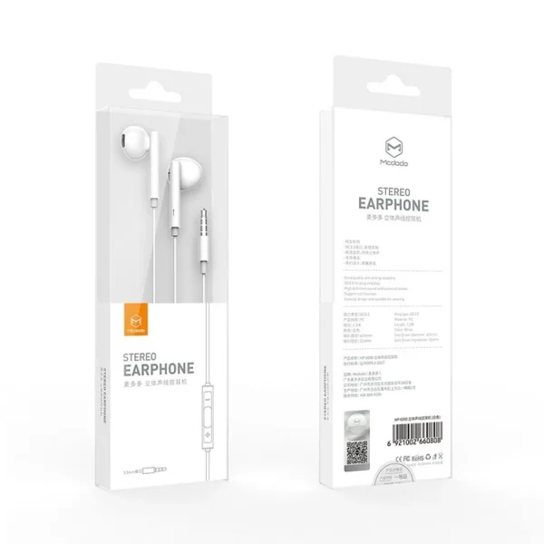 Слушалки Mcdodo Element Series HP-6080, 3.5mm, бял 6