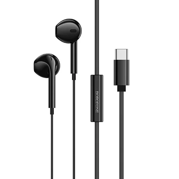 Слушалки Borofone Star BM99 Type-C, с микрофон,DAC Chip, черен 1