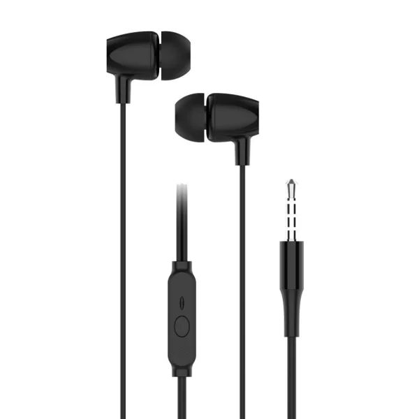 Headphones with microphone Blue Star PA-E67, jack 3.5 mm, Black 1