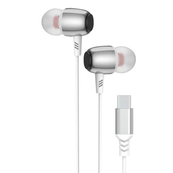 Headphones with microphone Blue Star, DAC, M09C, Type-C, white 1