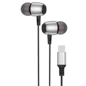 Слушалки с микрофон Blue Star, DAC, M09C, Type-C,  черен