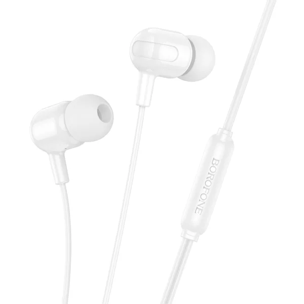 Слушалки с микрофон Borofone BM84 Berry, 3.5 мм жак, бял 1