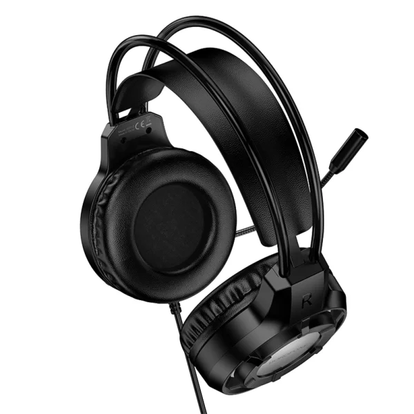 Gaming Headphones with Microphone Borofone BO112 Wave Gaming, Black 2