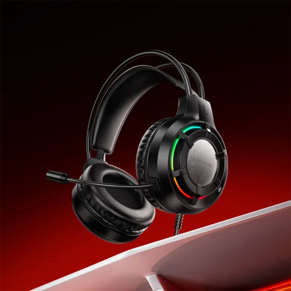 Gaming Headphones with Microphone Borofone BO112 Wave Gaming, Black 4