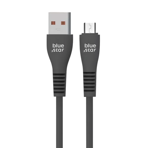 USB Кабел Blue Star DC99M, USB-A към Micro USB, 2A, 1m, Черен 1