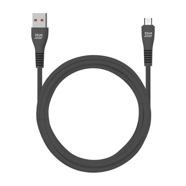 USB Кабел Blue Star DC99M, USB-A към Micro USB, 2A, 1m, Черен 2