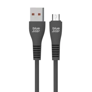 USB Кабел Blue Star DC99M, USB-A към Micro USB, 2A, 1m, Черен