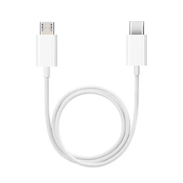 USB Кабел Blue Star C972 Type -C to Micro USB QC3.0 2,4A 18W 2m - White 1