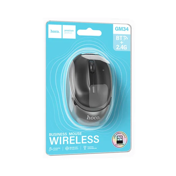 Безжична Мишка Hoco GM34 2,4G 1600 dpi, сив 4