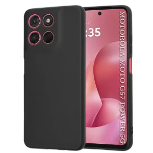 Силиконов калъф Techsuit SoftFlex за Motorola Moto G57 Power / G67 Power, черен