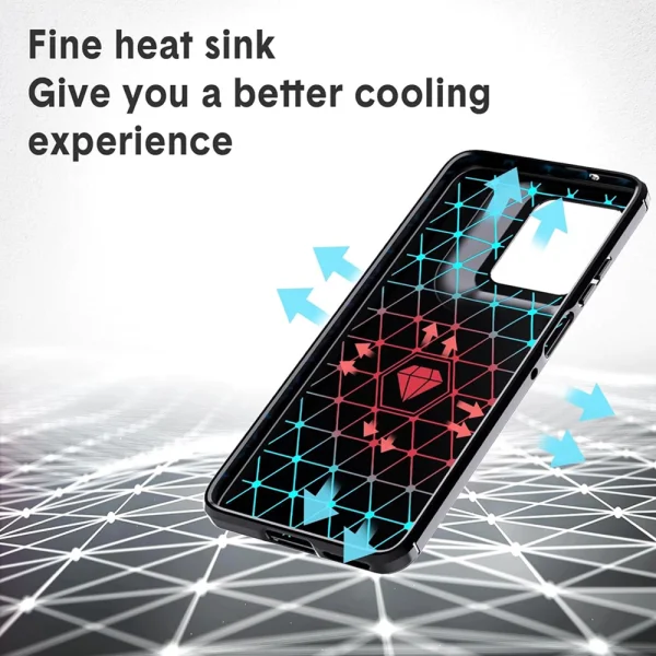 Силиконов Калъф Carbon Fibre Brushed за Motorola Moto G57 Power / G67 Power, черен 3