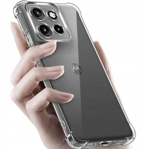Силиконов калъф Techsuit Shockproof за Motorola Moto G57 Power / G67 Power, прозрачен 3
