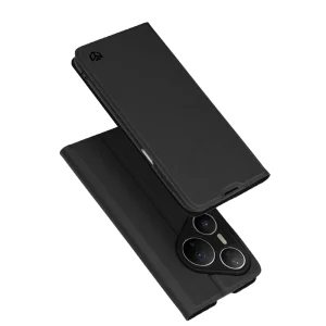 Калъф тефтер Techsuit Magskin за Huawei Pura 80 Pro, черен