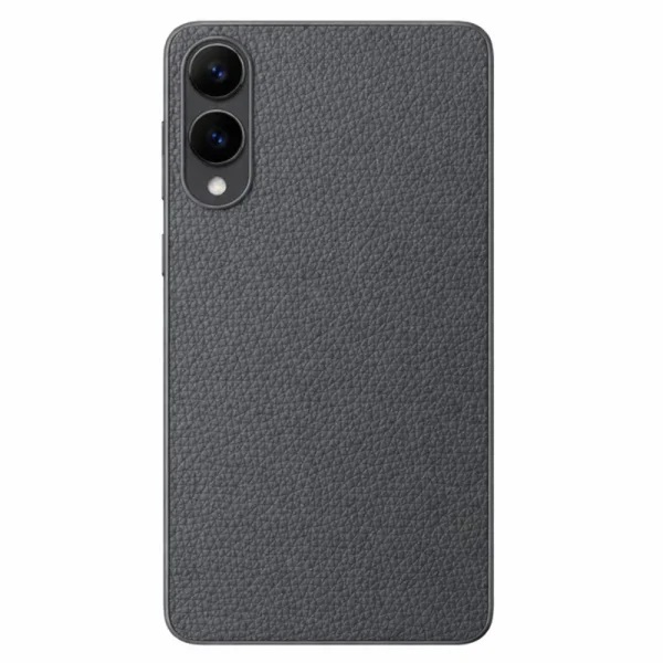Screen Protector Foil for Samsung Galaxy S25 Edge (Back) - 3M Leather Black 1
