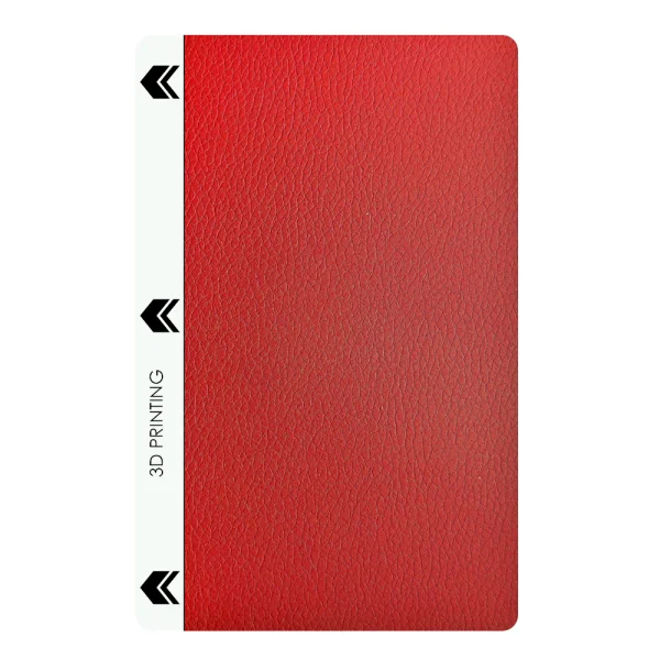 Foil Protector for Samsung Galaxy S25 Edge (Back) - 3M Leather Red 2