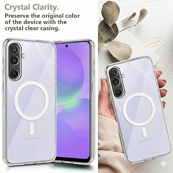 MagSF Silicone Case for Samsung Galaxy A37 5G, Transparent 2