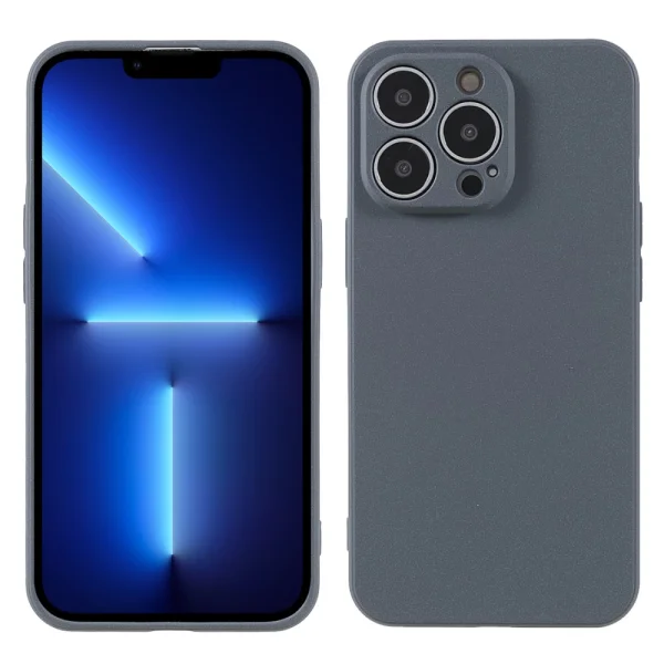 Silicone Case Wear-Resistant for iPhone 13 Pro Max, Matte Gray 2