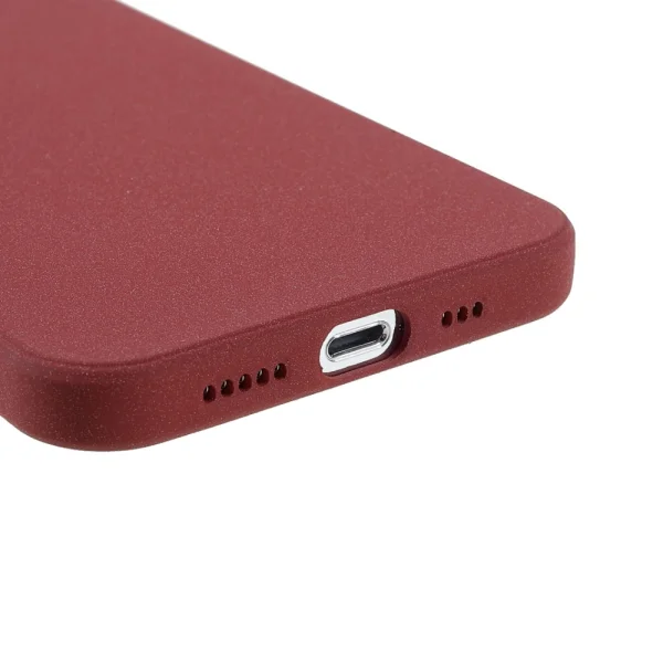 Wear-Resistant Silicone Case for iPhone 13 Pro Max, Matte Red 4
