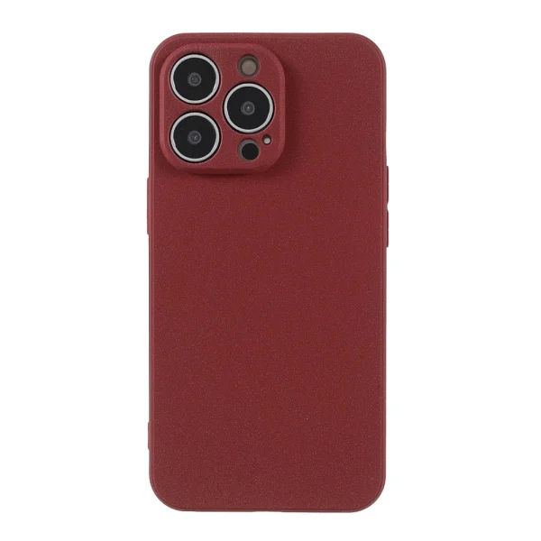 Wear-Resistant Silicone Case for iPhone 13 Pro Max, Matte Red 1