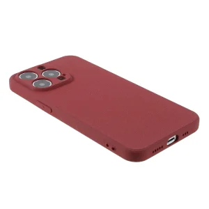 Wear-Resistant Silicone Case for iPhone 13 Pro Max, Matte Red 3