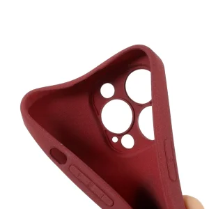 Wear-Resistant Silicone Case for iPhone 13 Pro Max, Matte Red 5