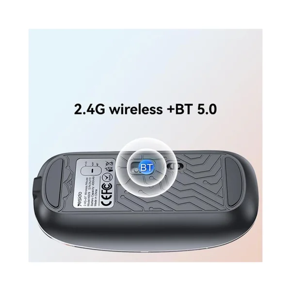 Wireless Mouse Yesido KB29 2.4G 1600DPI, Black 3