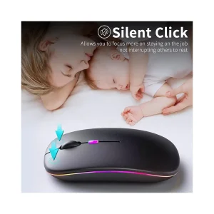 Wireless Mouse Techsuit M1 Gaming BT 5,2 1600DPI, Black 4
