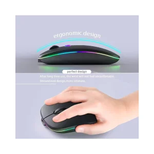 Wireless Mouse Techsuit M1 Gaming BT 5,2 1600DPI, Black 5