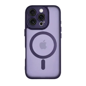 Удароустойчив калъф MagSF TP-27 за iPhone 16 Pro, Лилав