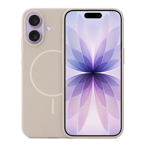 Shockproof Case MagSF Slim Silicone for iPhone 17, Brown 1
