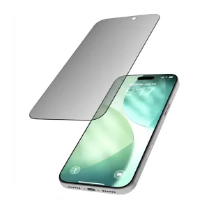 5D Full Glue PRIVACY glass protector for iPhone 17, black 3