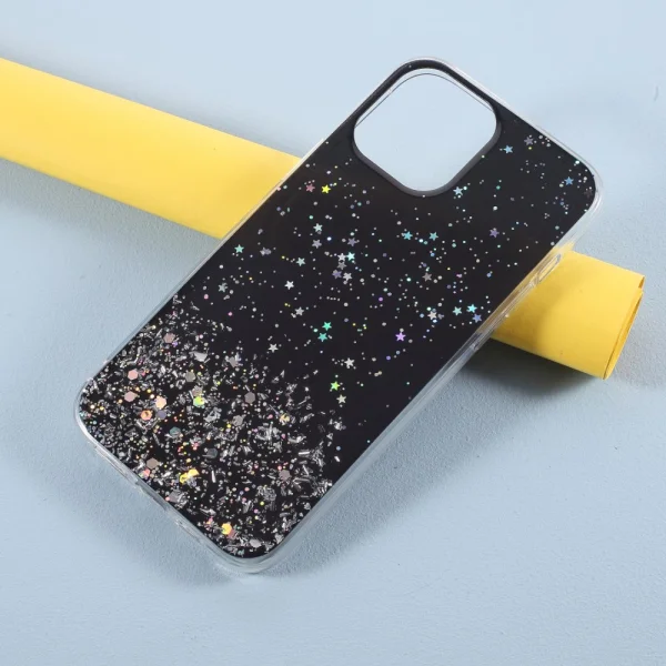 Силиконов калъф Starry Sky за iPhone 13 Pro Max, Черен 2