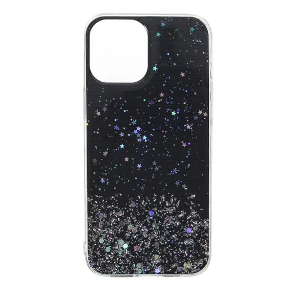 Силиконов калъф Starry Sky за iPhone 13 Pro Max, Черен 1